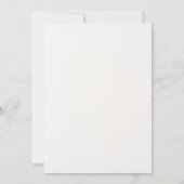 美しい青い花のガーデンウェディング セーブザデート (裏面)