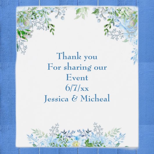 美しい青い花をありがとう ワインラベル