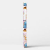 美しい青い花アルコールインクパステル Case-Mate iPhoneケース (裏面 / 左)