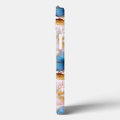美しい青い花アルコールインクパステル Case-Mate iPhoneケース (裏面 / 左)