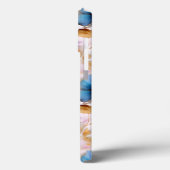 美しい青い花アルコールインクパステル Case-Mate iPhoneケース (裏面 / 左)