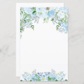 美しい青い花 (正面/裏面)