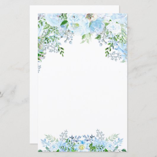 美しい青い花 (正面/裏面)