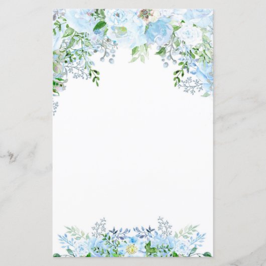 美しい青い花 (正面)