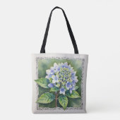美しい青い花 トートバッグ (裏面)