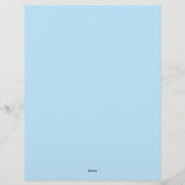 美しい青い花 レターヘッド (裏面)