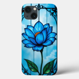 美しい青い花, iPhone 13ケース