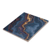 美しい青い金ゴールドホームタイル タイル (側面)