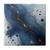 美しい青い金ゴールドホームタイル タイル (正面)