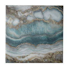 美しい青い銀のホームタイル タイル