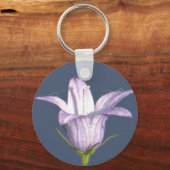 美しい青い鐘花 キーホルダー (正面)