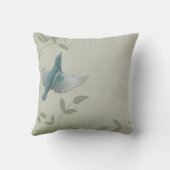 美しい青い鳥 クッション (裏面)