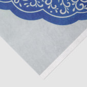 美しい青と白のモロッコのモチーフ 薄葉紙 (詳細)