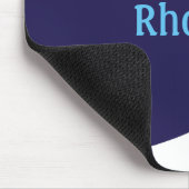 美しい青と白の口 マウスパッド (コーナー)