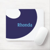 美しい青と白の口 マウスパッド (マウス)