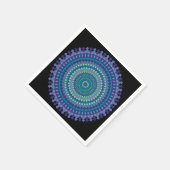 美しい青と緑のパーティーナプキンス3スタイル スタンダードカクテルナプキン (角)