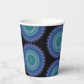 美しい青と緑のパーティー紙カップ 紙コップ (左)