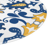 💙💛美しい青と黄色のアズレジョス、カッチン カッティングボード (角)