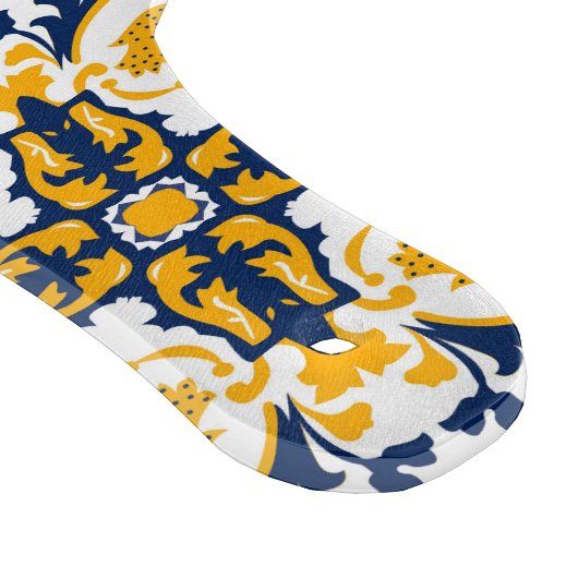 💙💛美しい青と黄色のアズレホス カッティングボード (角)