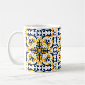 💙💛美しい青と黄色のアズレホス コーヒーマグカップ (左)