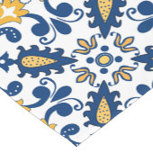 美し💙い青と黄色のアズレホス  ショートテーブルランナー (コーナー)