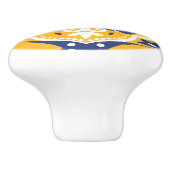 💛💙🤍美しい青と黄色のアズレホス セラミックノブ (側面)