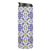 💙💛美しい青と黄色のアズレホス タンブラー (回転右)