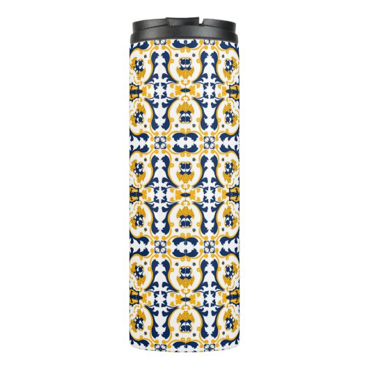 💙💛美しい青と黄色のアズレホス タンブラー (裏面)