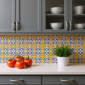 💙💛美しい青と黄色のアズレホスVIII、 タイル