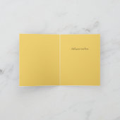 美しい青と黄色の感謝のメッセージカード サンキューカード (内部)