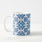 💙美しい青のアズレホスII小さなタイル コーヒーマグカップ (左)