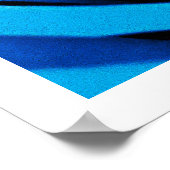 美しい青のバラ ポスター (角)