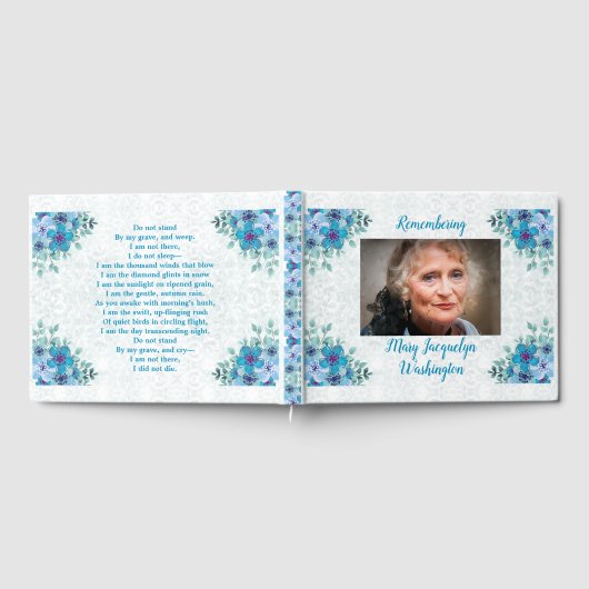 美しい青のヴィオレット"立たない"メモリアル ゲストブック (全面)