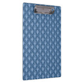 美しい青のヴィンテージ日本のファンパターン クリップボード (右)