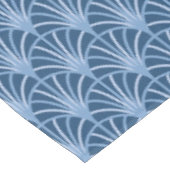 美しい青のヴィンテージ日本のファンパターン テーブルクロス (アングル)