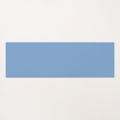 美しい青のヴィンテージ日本のファンパターン ヨガマット (裏面(横))