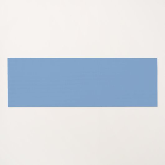 美しい青のヴィンテージ日本のファンパターン ヨガマット (裏面(横))