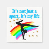 美しい青の体操は私の人生のデザイン スタンダードカクテルナプキン (正面)