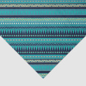 美しい青の幾何学的なストライプ 薄葉紙 (詳細)