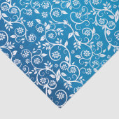 美しい青の幾何学的パターン 薄葉紙 (詳細)