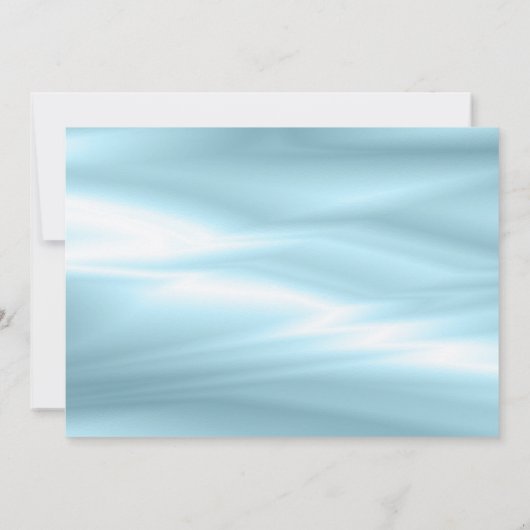 美しい青の花嫁の提案モノグラム名 招待状 (裏面)