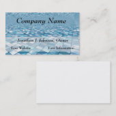 美しい青はモザイク模様の名刺をタイルを張ります 名刺 (正面/裏面)