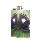 美しい青まだら蝶フラスコ フラスク (左)