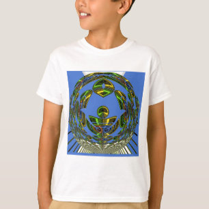 美しい青アフリカの伝統的民族ベクトル Tシャツ