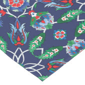 💙美しい青イズニクのトルコのタイル ショートテーブルランナー (コーナー)