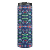 💙美しい青イズニクのトルコのタイル タンブラー (裏面)