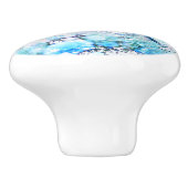 美しい青トンボ セラミックノブ (側面)