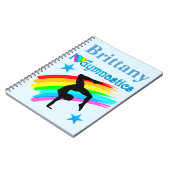 美しい青パーソナライズされた体操雑誌 ノートブック (左側)