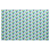 美しい青パーソナライズされた体操 ファブリック (ヤード)