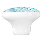 美しい青フラクタルセラミックノブ セラミックノブ (側面)